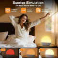 Simulateur d'Aube Lunely™–Réveil Lumineux, Bruit Blanc & 30 Sons Naturels