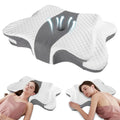 Oreiller ergonomique lunely™–Ergonomie 2-en-1 & Sommeil Profond