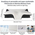 Oreiller ergonomique lunely™–Ergonomie 2-en-1 & Sommeil Profond