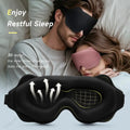 Masque de Sommeil 3D Lunely™ – Obscurité Totale & Confort Mémoire de Forme