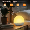 Simulateur d'Aube Lunely™–Réveil Lumineux, Bruit Blanc & 30 Sons Naturels